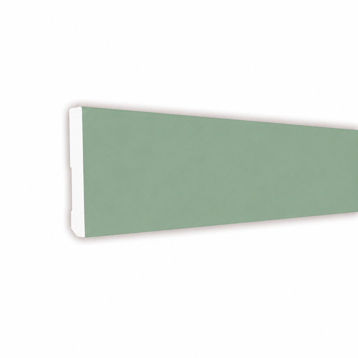 Rodapé PVC Expandido 2500x70x14mm Oliva